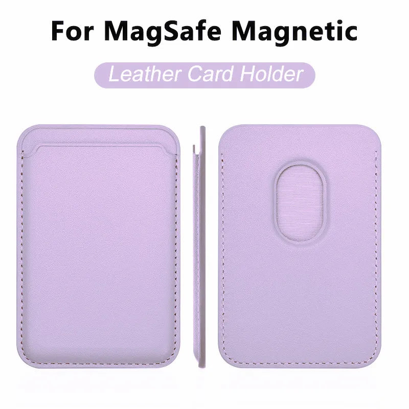 Luxury for Magsafe Magnetic Leather Wallet Case for Iphone 13 17 16 14 Pro Max 15Pro S25 Card Holder Phone Bag Cover Accessories
