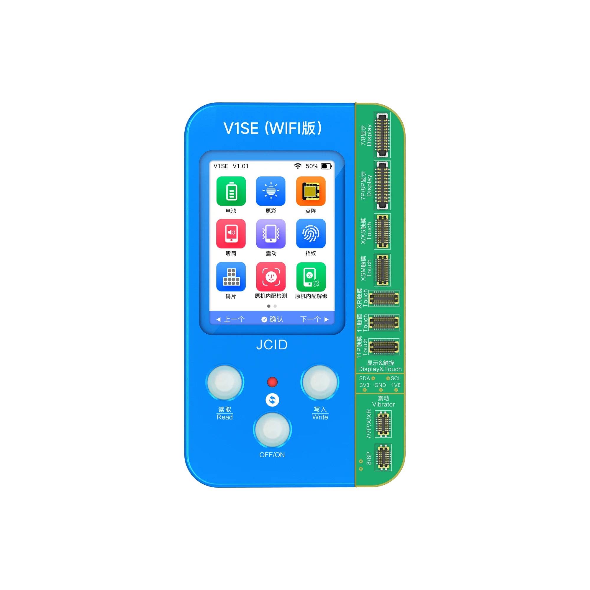 JCID V1SE Programmer Screen Sensitization Converter for Iphone 11 12 13 14 15 16 17 Pro Max LCD True Tone Original Color Repair